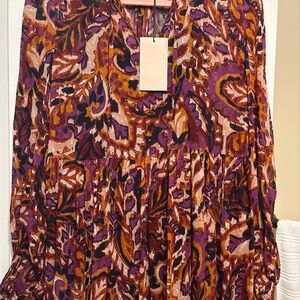 NEW Forever long flowing dress size 40 stunning colours with tags